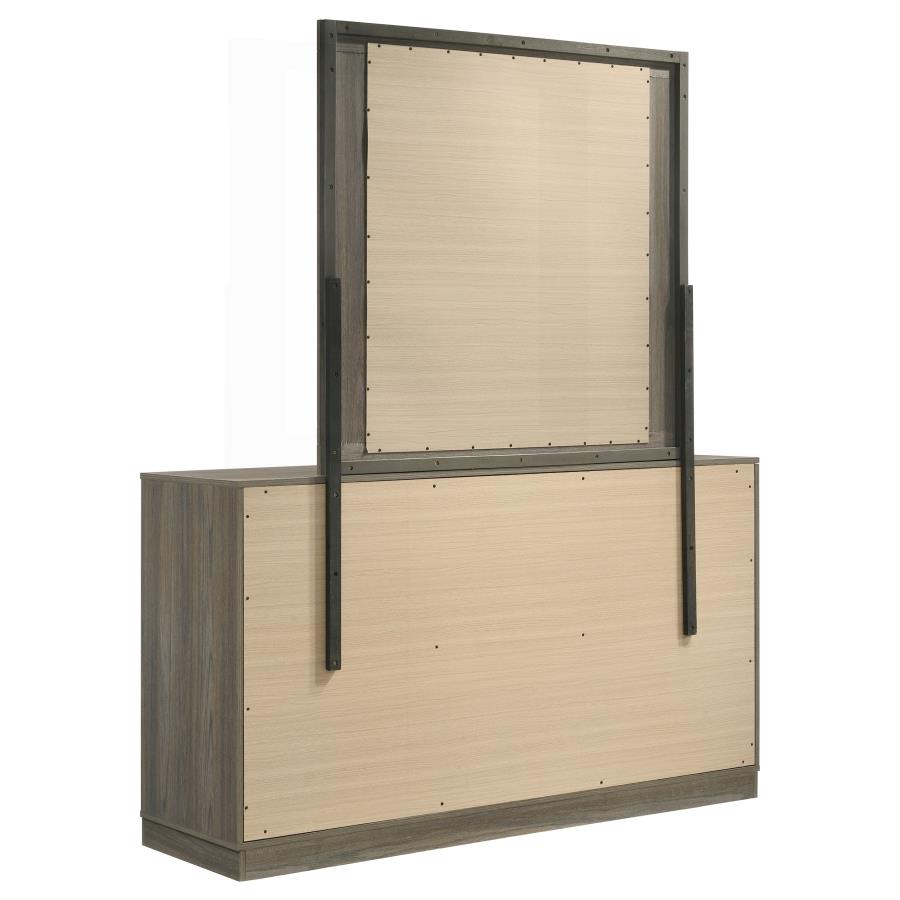 Fenwick 9-drawer Dresser with Mirror Grey Oak-6