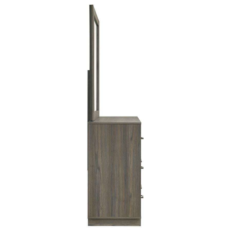 Fenwick 9-drawer Dresser with Mirror Grey Oak-zoom-9