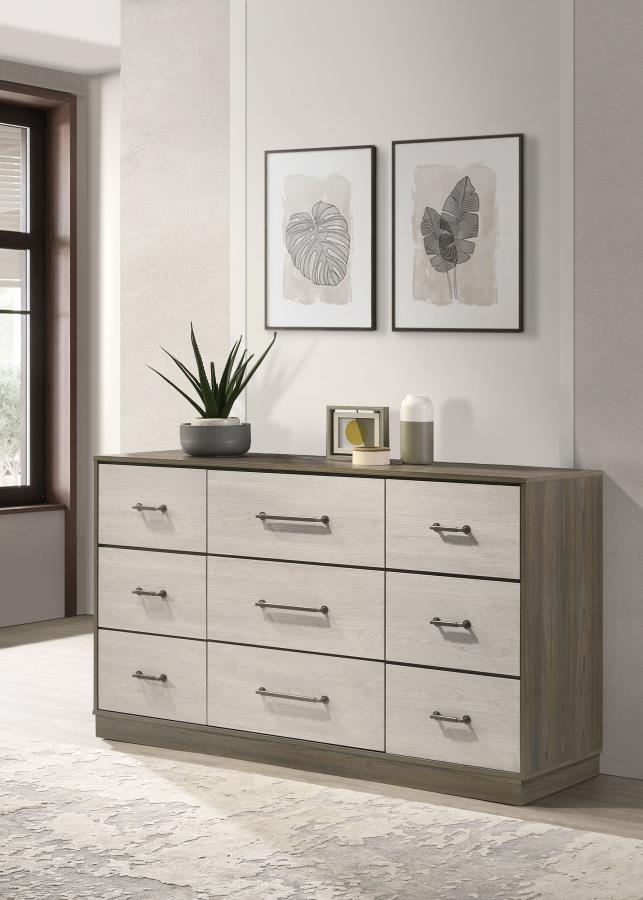Fenwick 9-drawer Dresser Grey Oak-zoom-2