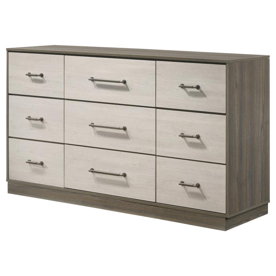 Fenwick 9-drawer Dresser Grey Oak-4