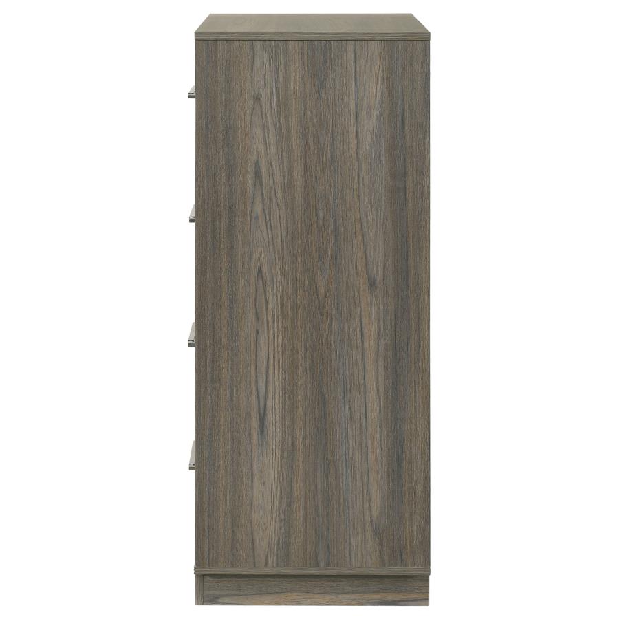 Fenwick 4-drawer Chest of Drawers Grey Oak-zoom-5