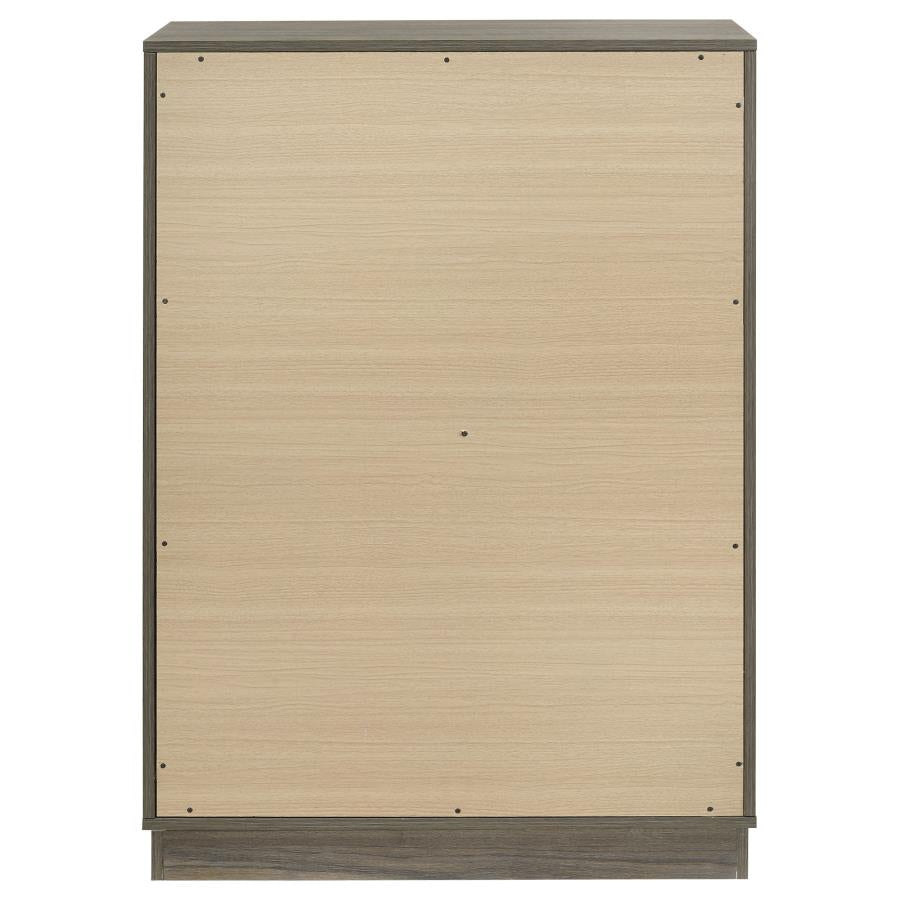 Fenwick 4-drawer Chest of Drawers Grey Oak-7