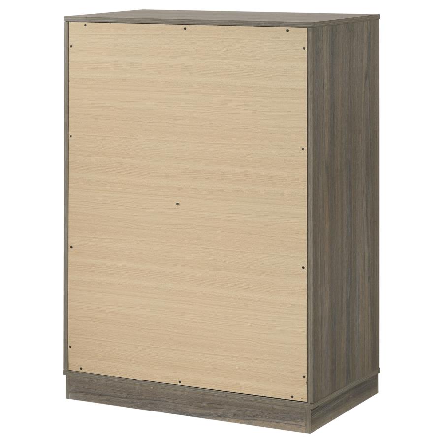 Fenwick 4-drawer Chest of Drawers Grey Oak-8