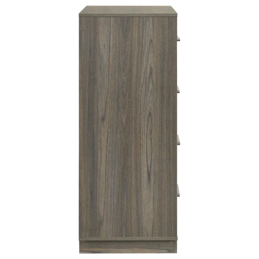 Fenwick 4-drawer Chest of Drawers Grey Oak-9