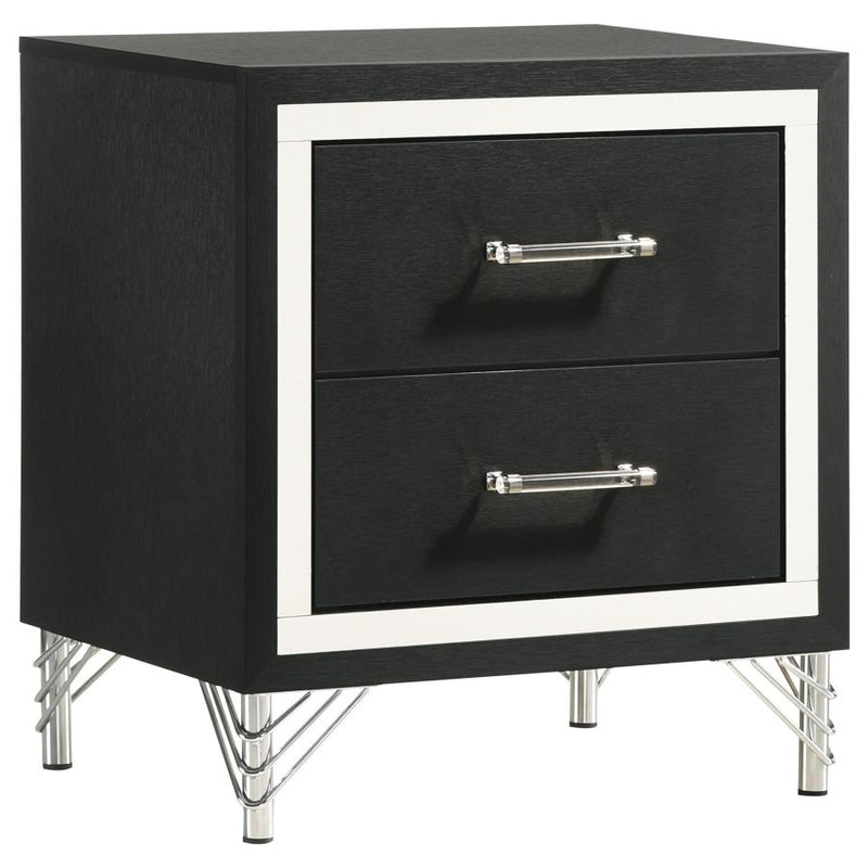 Lucia 4-piece Queen Bedroom Set Grey and Black-zoom-