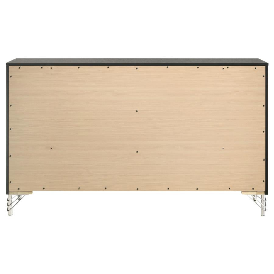 Lucia 6-drawer Dresser Cabinet Black-zoom-7