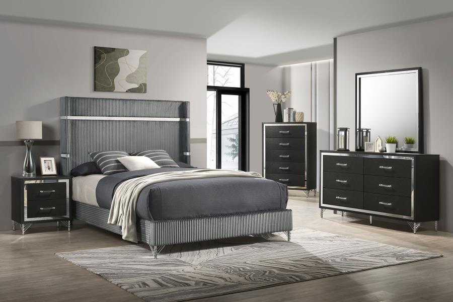 Lucia 6-drawer Dresser Cabinet Black-zoom-14