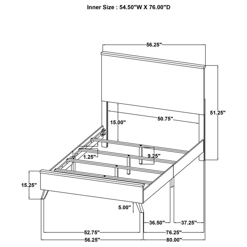Kaywood 5-piece Full Bedroom Set Natural Pine-zoom-