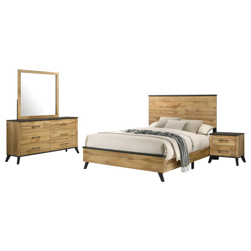 Kaywood 4-piece Eastern King Bedroom Set Natural Pine-zoom-