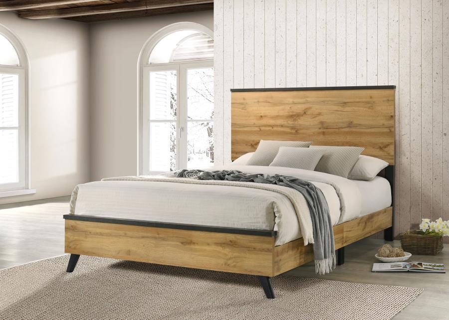 Kaywood 52-inch Queen Panel Bed Natural Pine-zoom-2