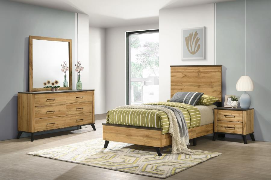 Kaywood 4-piece Twin Bedroom Set Natural Pine-1