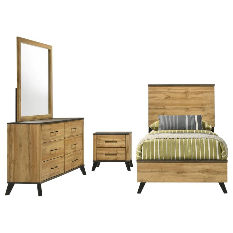 Kaywood 4-piece Twin Bedroom Set Natural Pine-zoom-