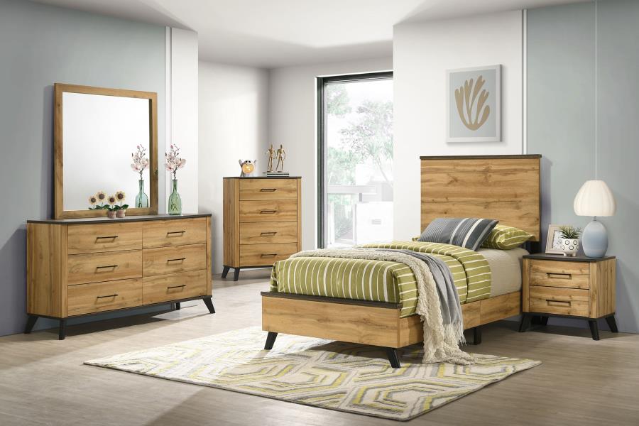 Kaywood 5-piece Twin Bedroom Set Natural Pine-zoom-1