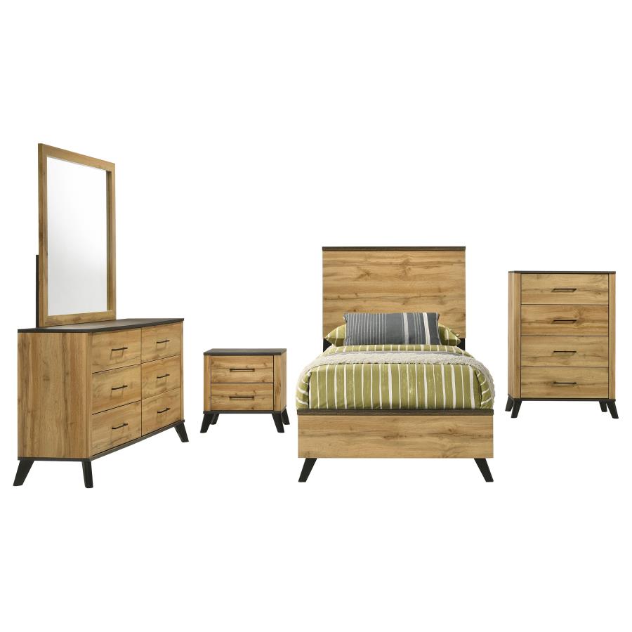 Kaywood 5-piece Twin Bedroom Set Natural Pine-zoom-2