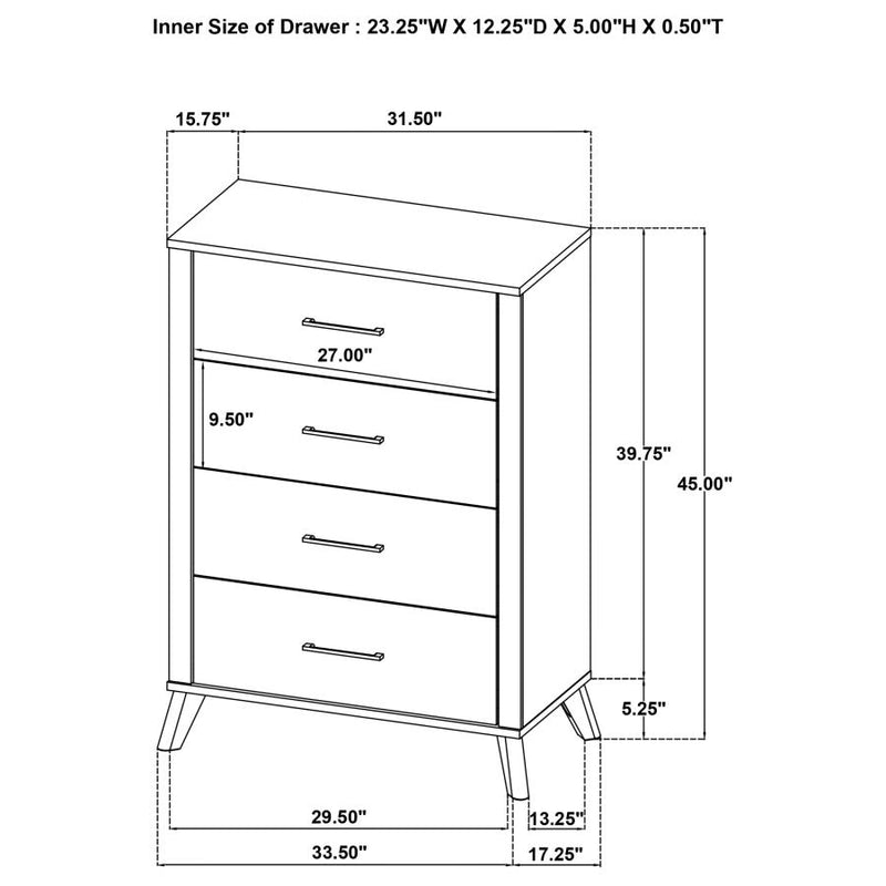 Kaywood 5-piece Twin Bedroom Set Natural Pine-zoom-