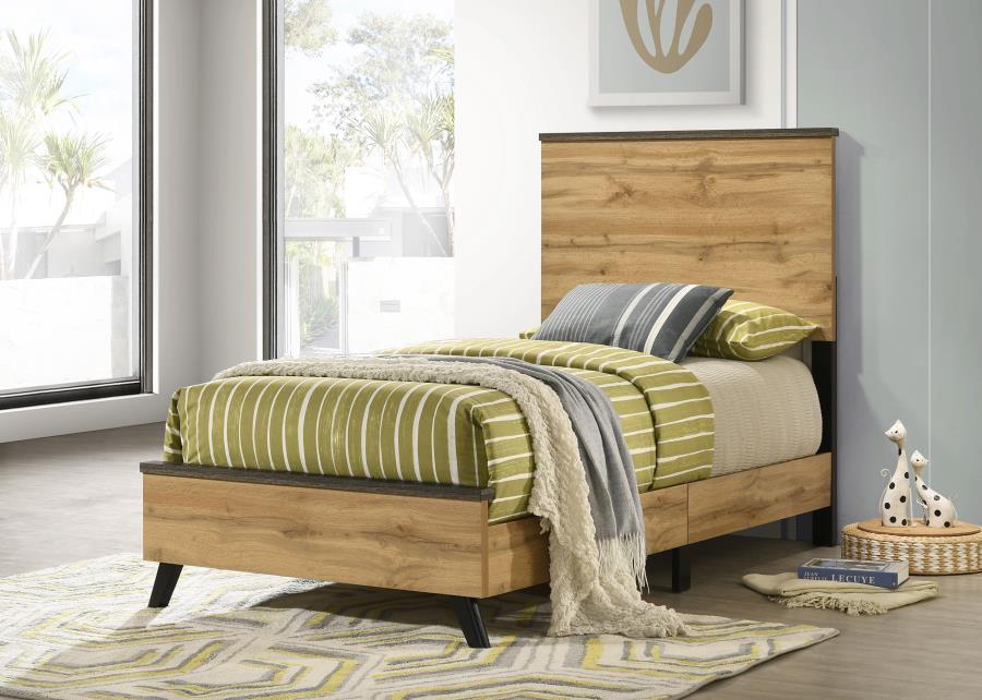 Kaywood 52-inch Twin Panel Bed Natural Pine-2