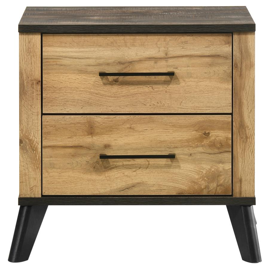 Kaywood 2-drawer Nightstand Bedside Table Natural Pine-zoom-3