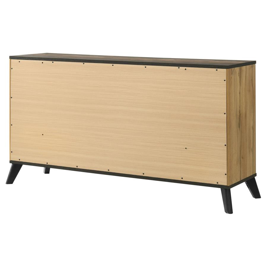 Kaywood 6-drawer Dresser Cabinet Natural Pine-8