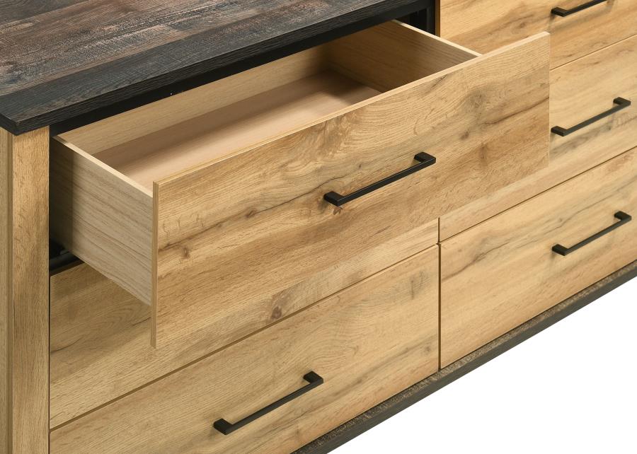 Kaywood 6-drawer Dresser Cabinet Natural Pine-zoom-10