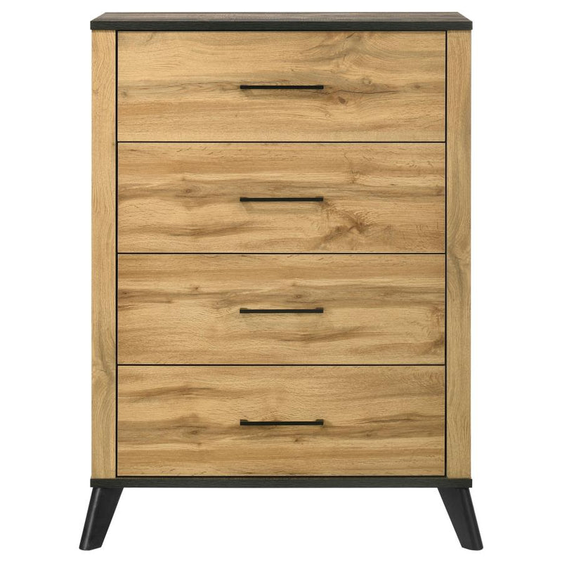 Kaywood 4-drawer Bedroom Chest of Drawers Natural Pine-zoom-