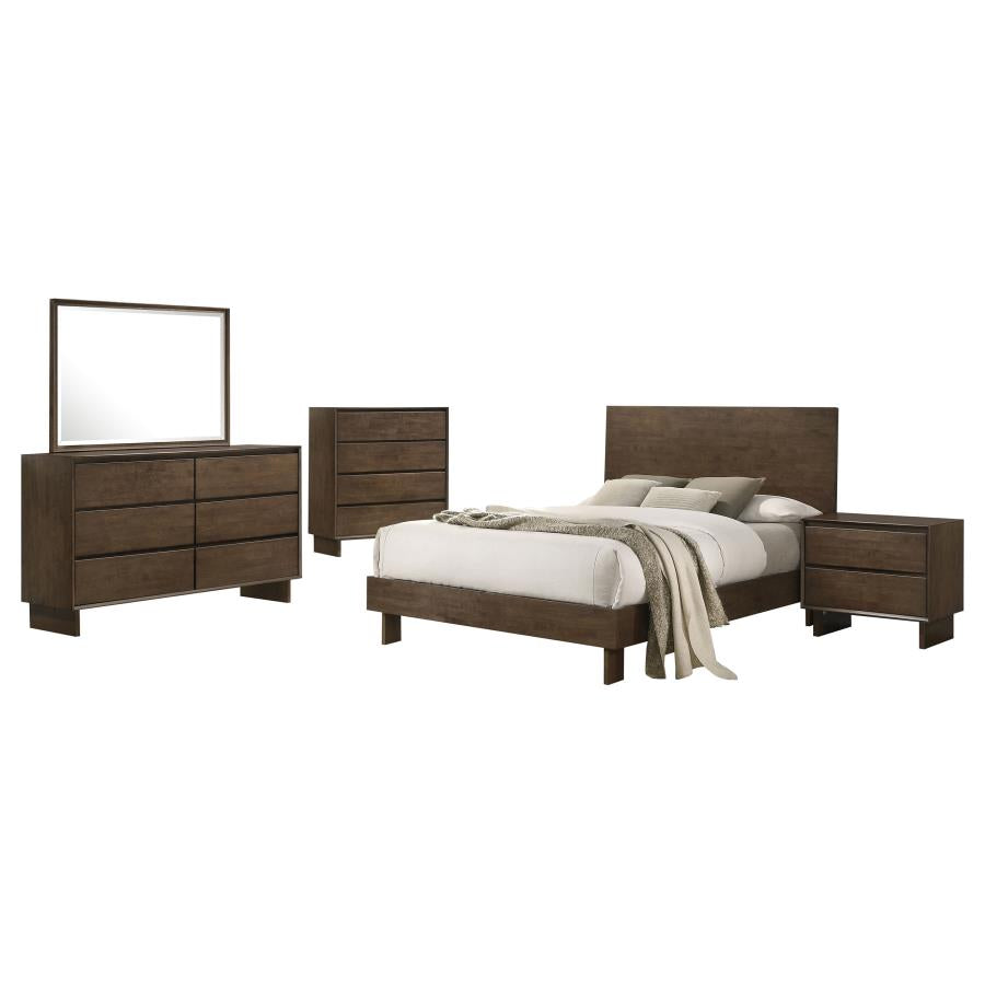 Glenwood 5-piece Eastern King Bedroom Set Warm Brown-2