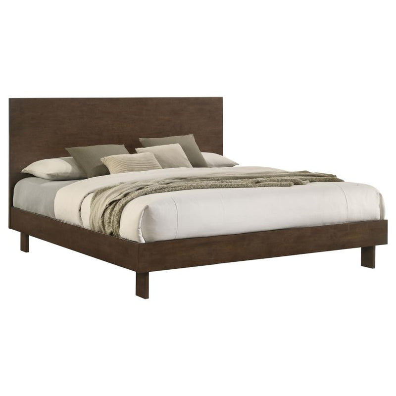 Glenwood 48-inch Eastern King Platform Panel Bed Warm Brown-zoom-
