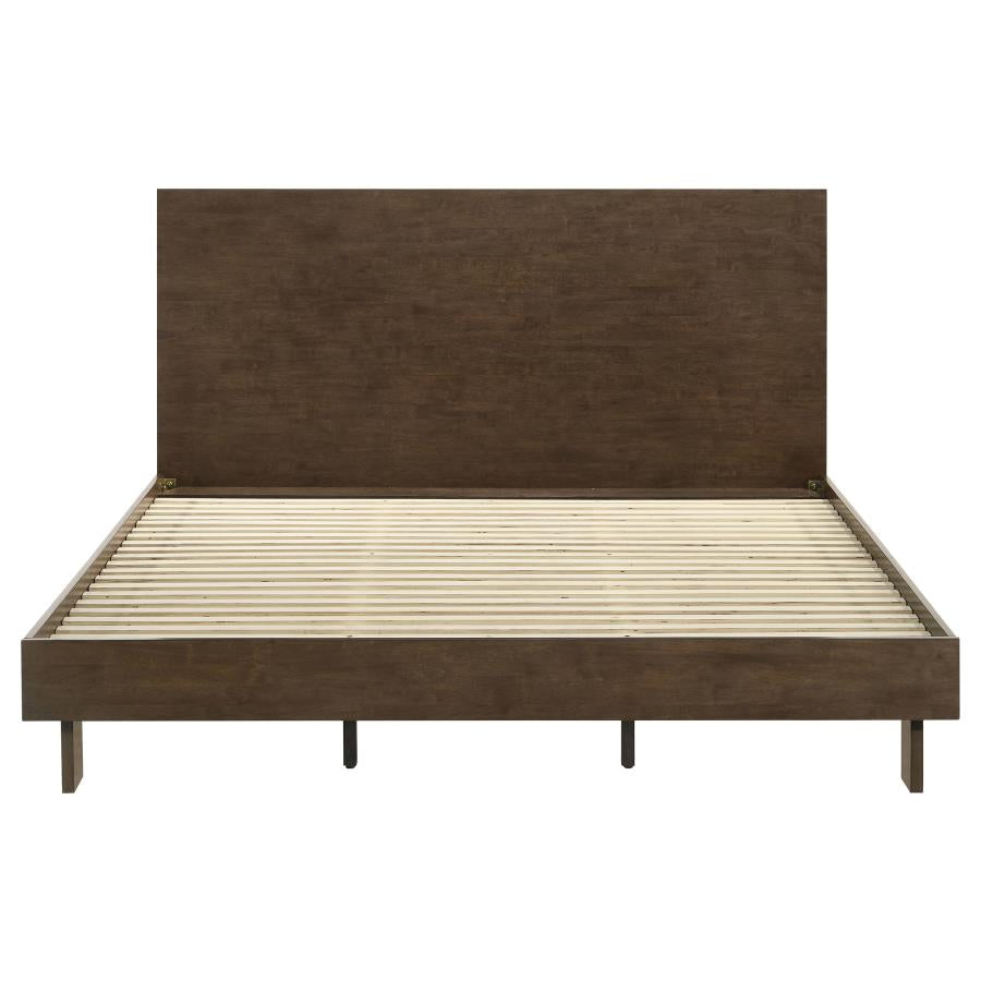 Glenwood 48-inch Eastern King Platform Panel Bed Warm Brown-4