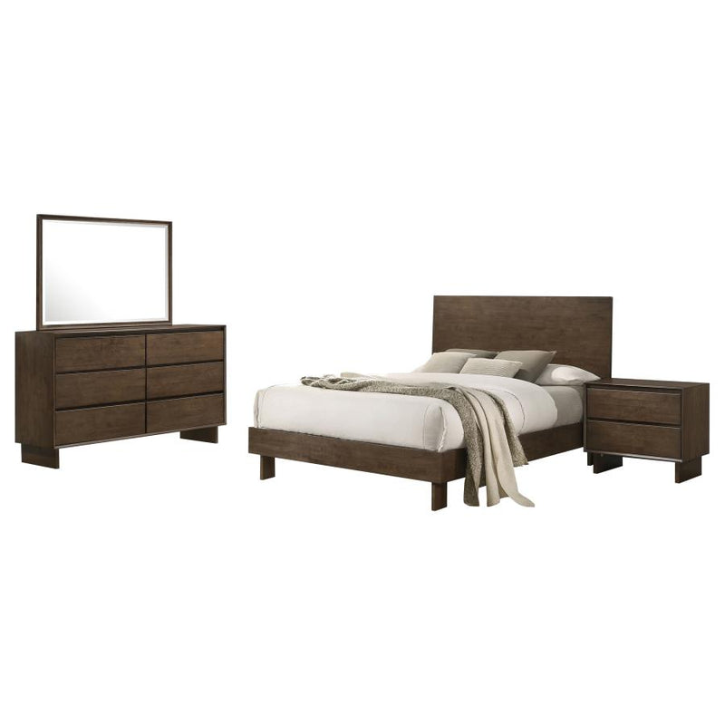 Glenwood 4-piece Queen Bedroom Set Warm Brown-zoom-