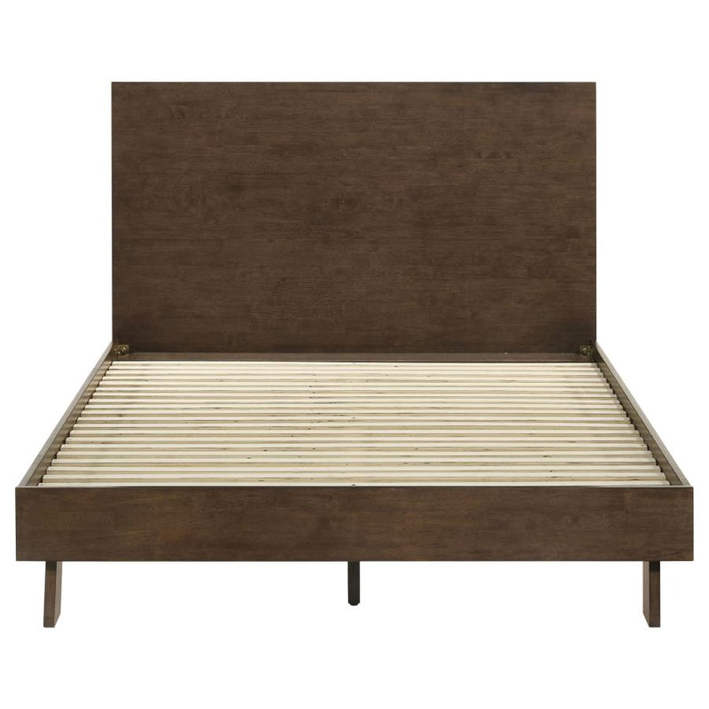 Glenwood 48-inch Queen Platform Panel Bed Warm Brown-zoom-