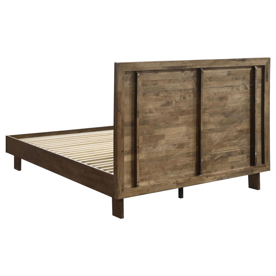 Glenwood 48-inch Queen Platform Panel Bed Warm Brown-zoom-5