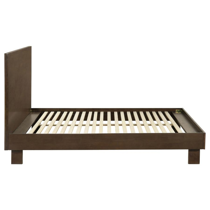 Glenwood 48-inch Queen Platform Panel Bed Warm Brown-zoom-