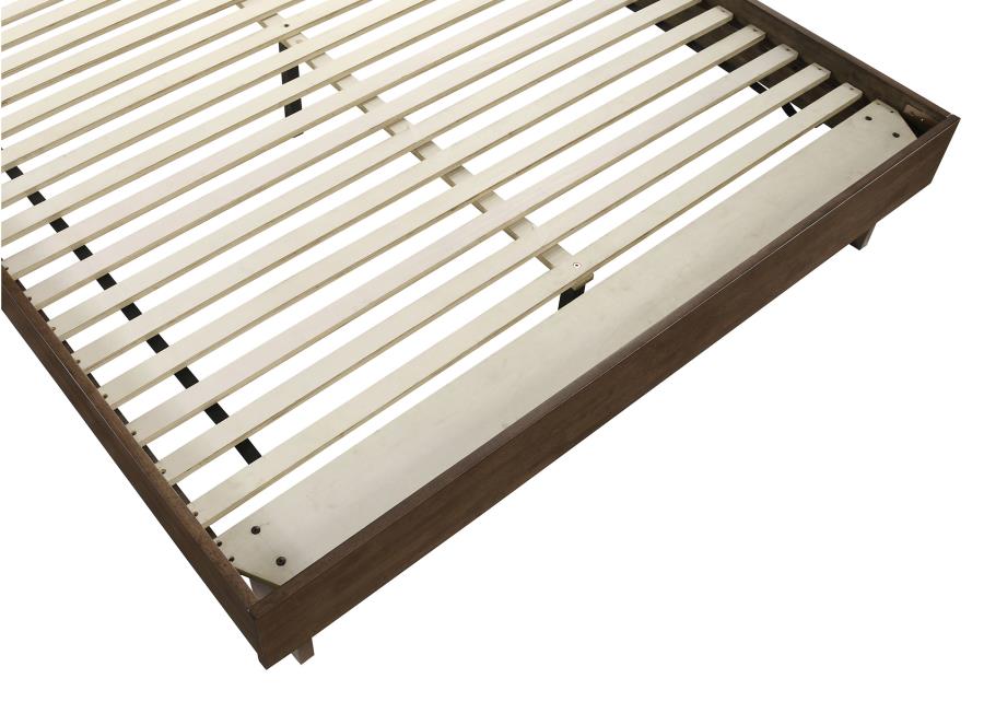 Glenwood 48-inch Queen Platform Panel Bed Warm Brown-8