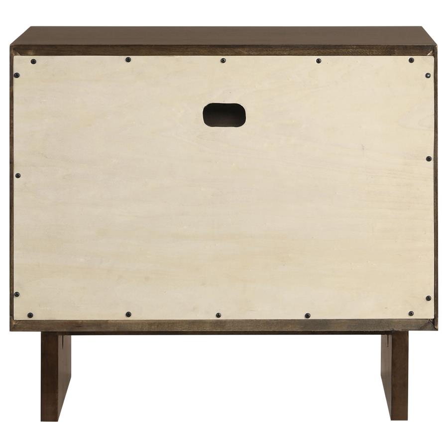 Glenwood 2-drawer Nightstand Bedside Table Warm Brown-7