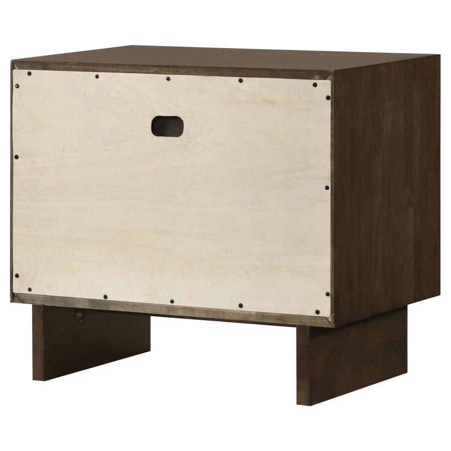 Glenwood 2-drawer Nightstand Bedside Table Warm Brown-8