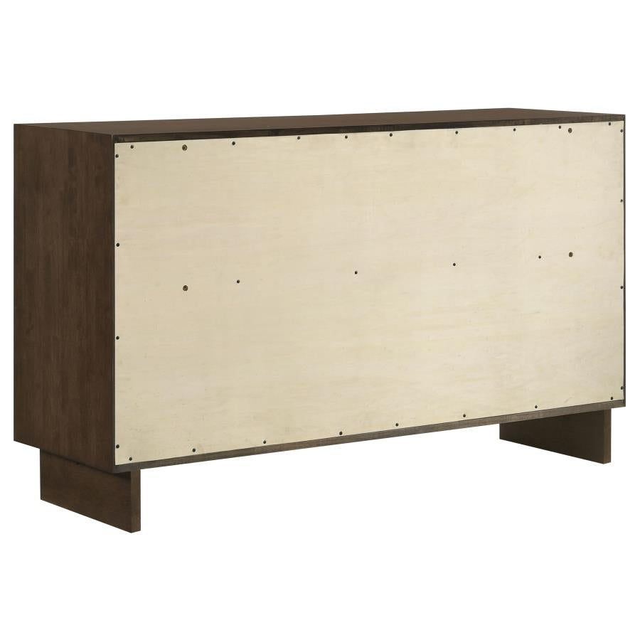 Glenwood 6-drawer Dresser Cabinet Warm Brown-zoom-6