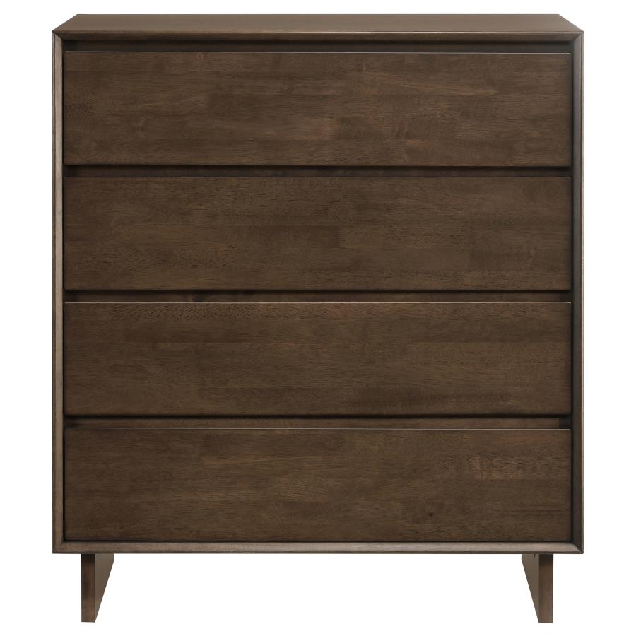 Glenwood 4-drawer Chest of Drawers Warm Brown-zoom-3