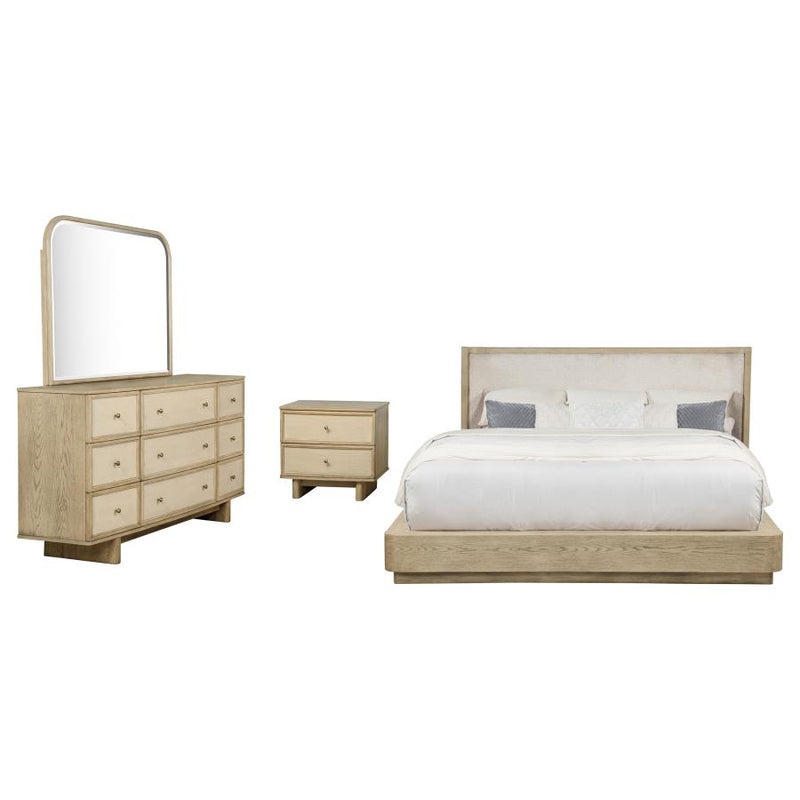 Kailani 4-piece California King Bedroom Set Beige Oak-zoom-