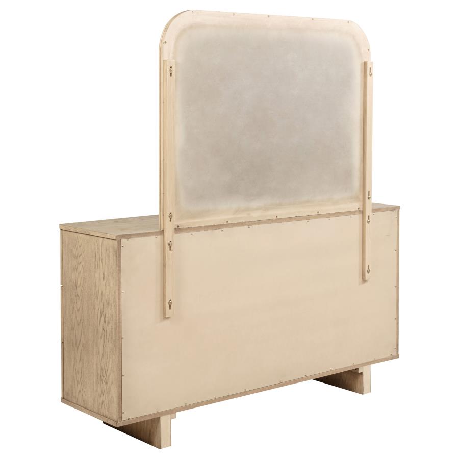 Kailani 9-drawer Dresser and Mirror Beige Oak-zoom-6