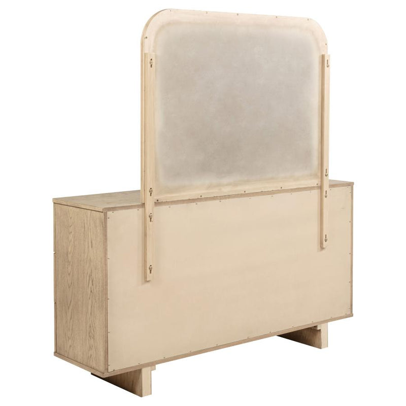 Kailani 9-drawer Dresser and Mirror Beige Oak-zoom-