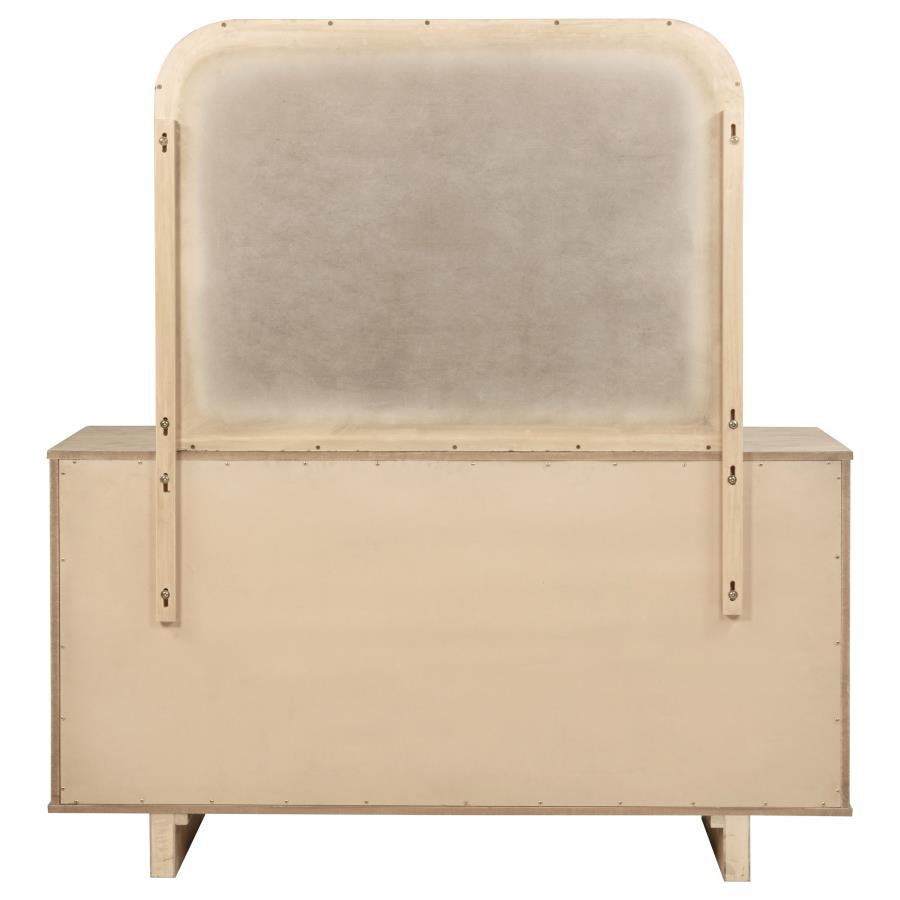 Kailani 9-drawer Dresser and Mirror Beige Oak-7