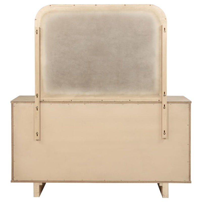 Kailani 9-drawer Dresser and Mirror Beige Oak-zoom-