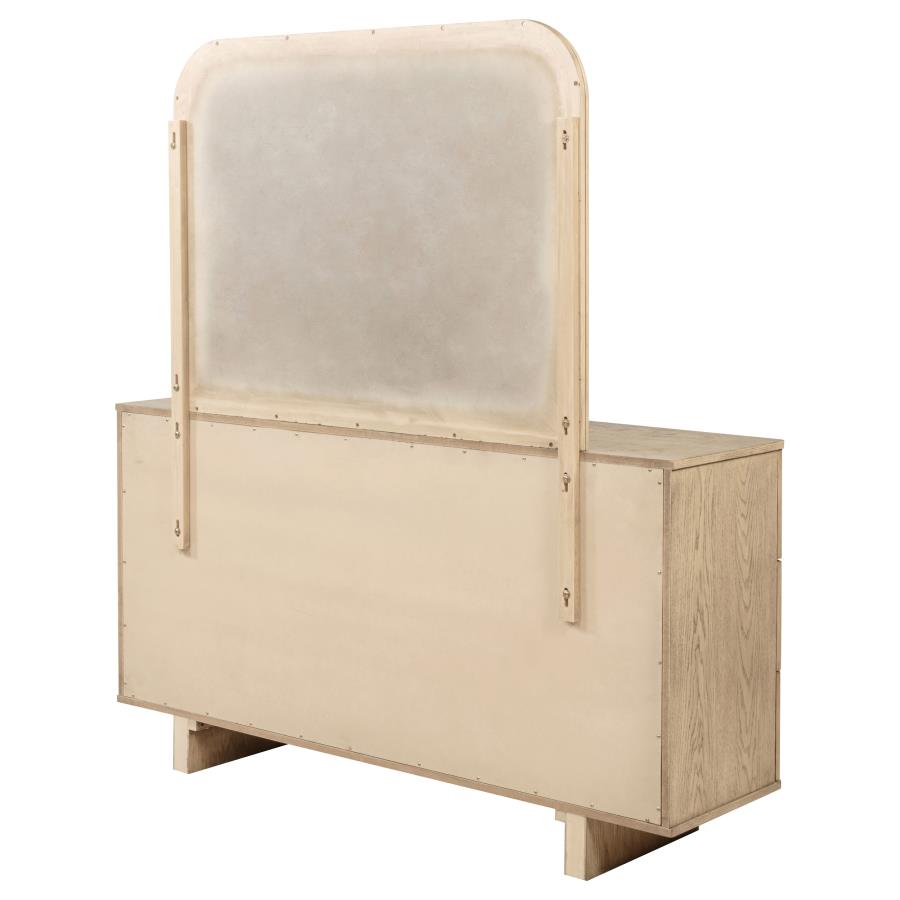 Kailani 9-drawer Dresser and Mirror Beige Oak-zoom-8