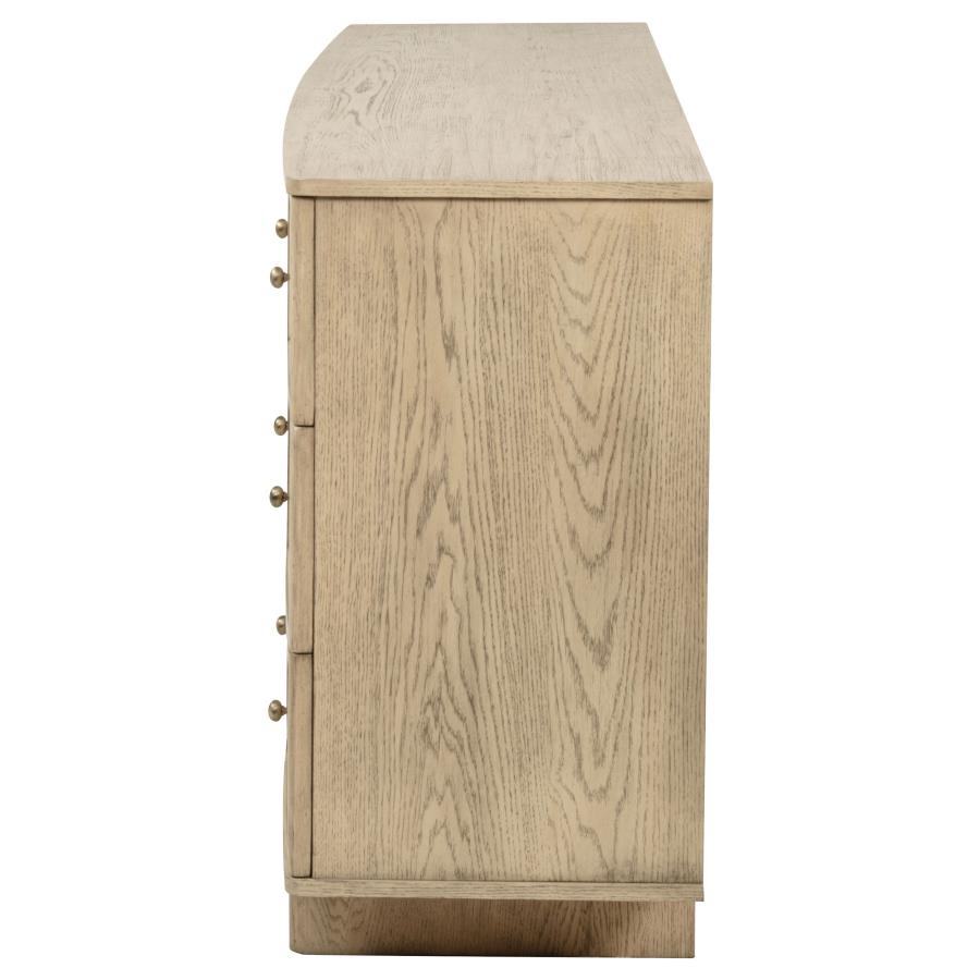 Kailani 9-drawer Dresser Cabinet Beige Oak-zoom-5
