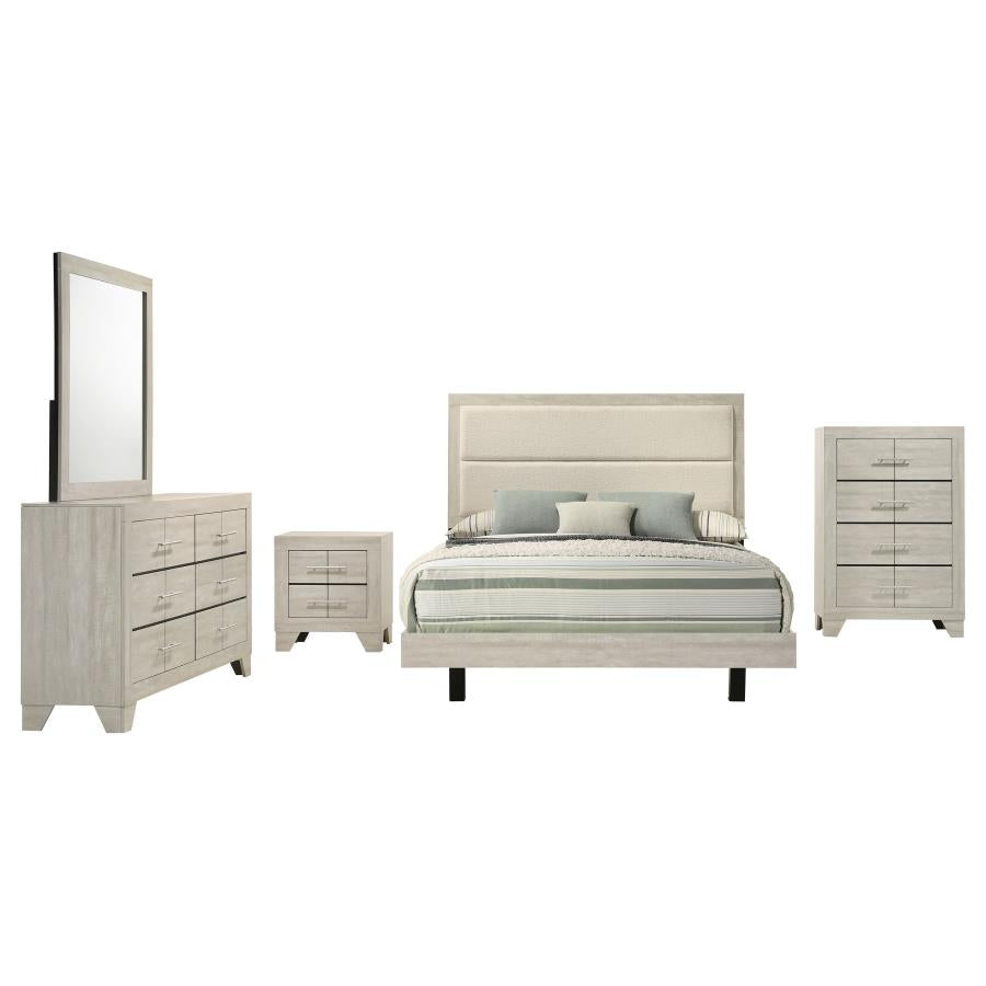 Trenton 5-piece Full Bedroom Set Rustic Cream-zoom-2