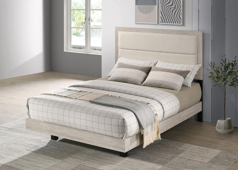 Trenton 54-inch Wood Full Panel Bed Rustic Cream-zoom-
