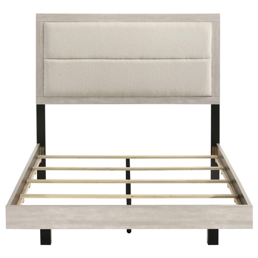 Trenton 54-inch Wood Full Panel Bed Rustic Cream-4