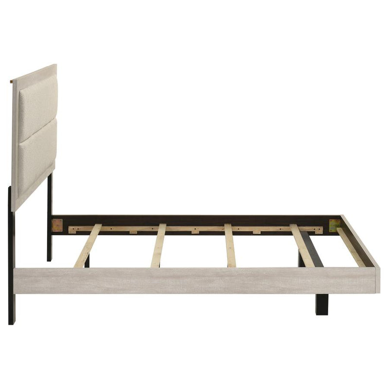 Trenton 54-inch Wood Full Panel Bed Rustic Cream-zoom-