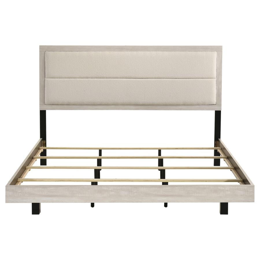 Trenton 54-inch Wood Eastern King Panel Bed Rustic Cream-zoom-4