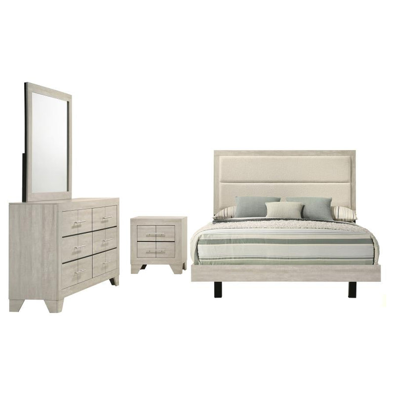 Trenton 4-piece Queen Bedroom Set Rustic Cream-zoom-
