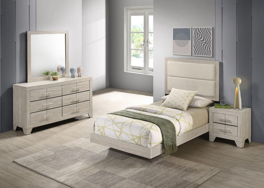Trenton 4-piece Twin Bedroom Set Rustic Cream-1
